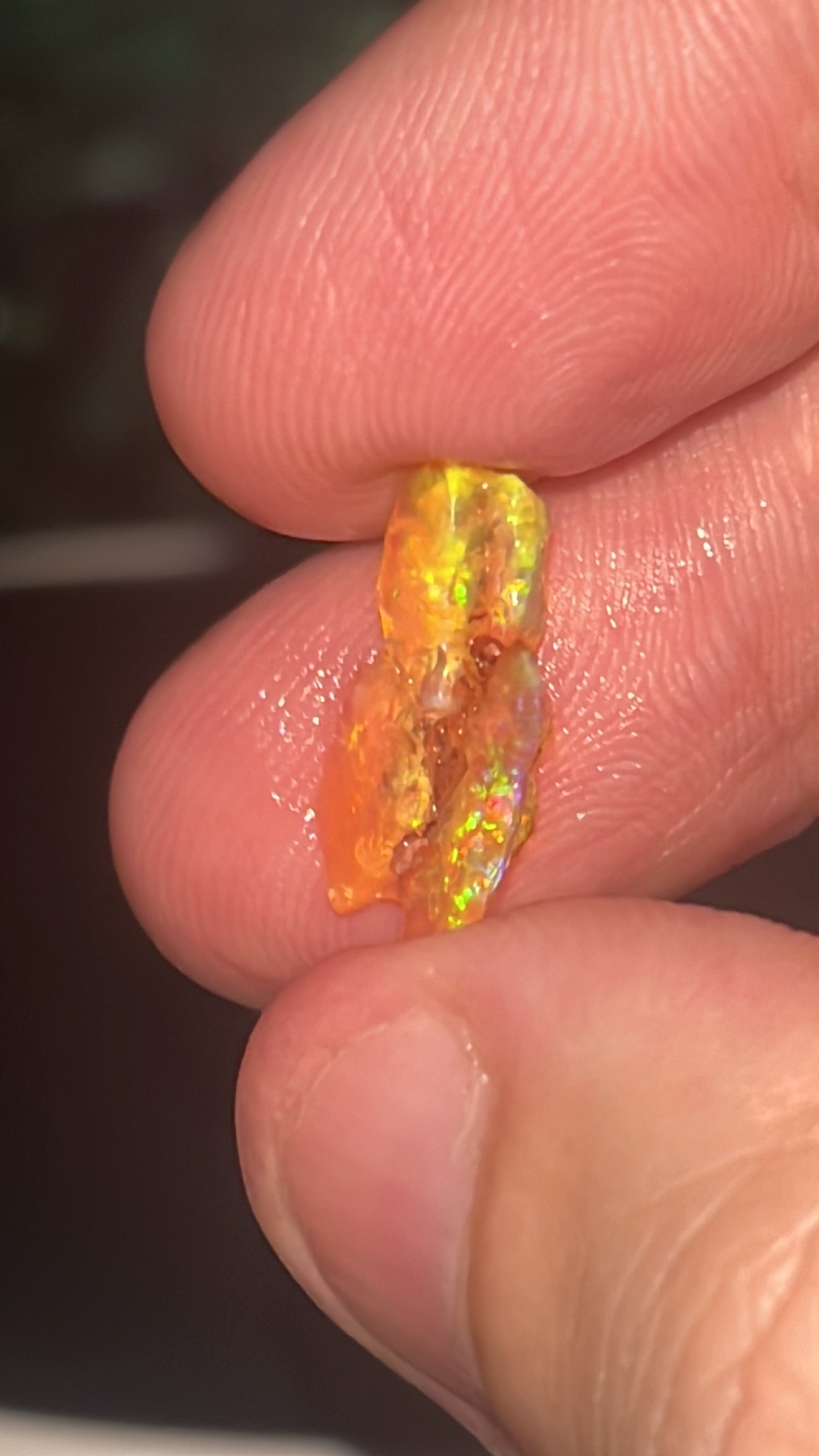 Rough Mexican Fire Opal