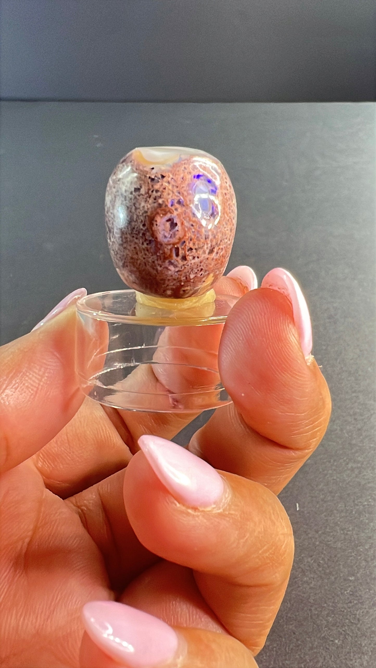 Mexican Cantera Opal Skull “Horchata”